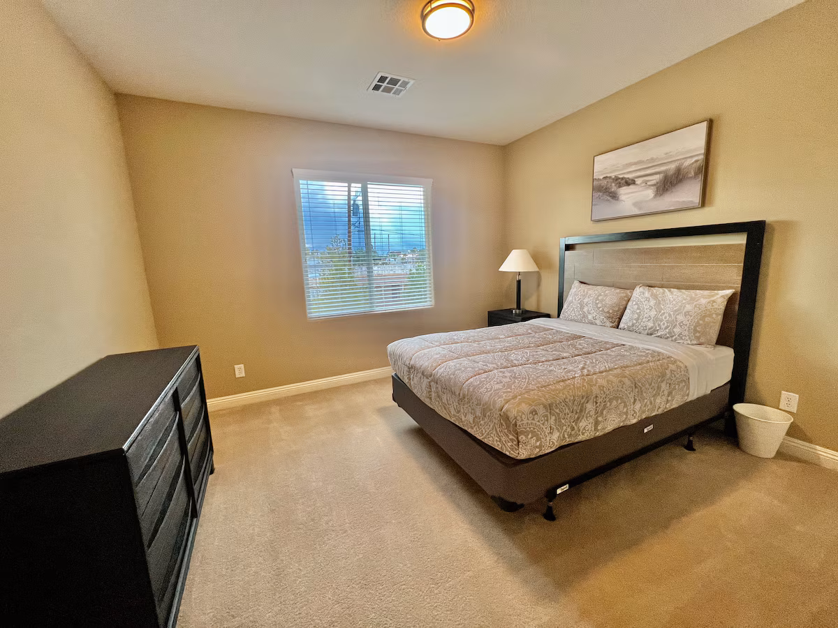 One of seven bedrooms